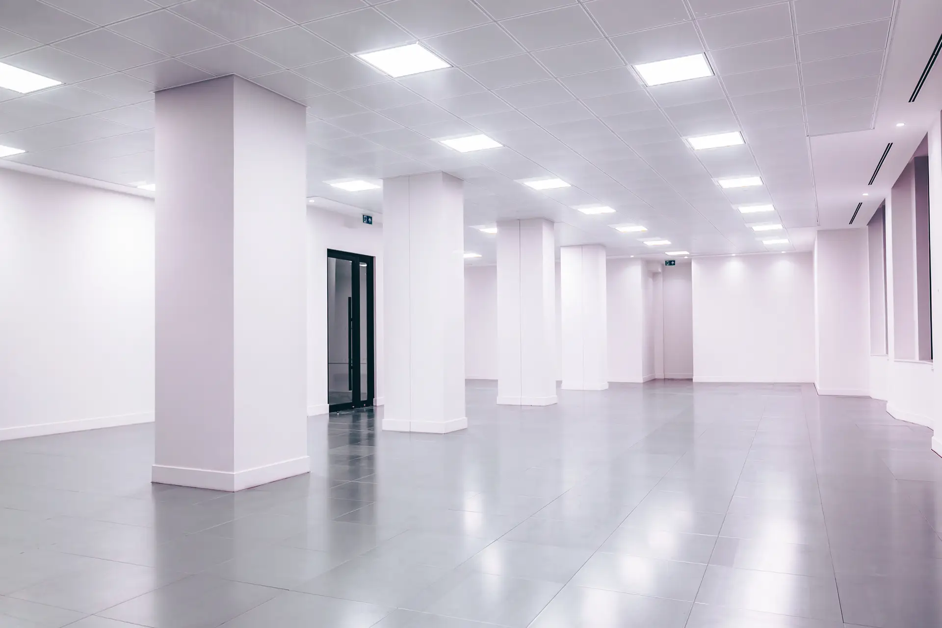 Architectural space with clean geometry, natural illumination, and calm symmetry