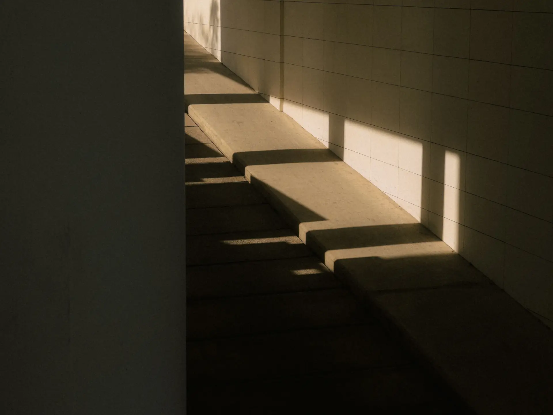 Bespoke stone and brass cantilevered stair detail in Covent Garden